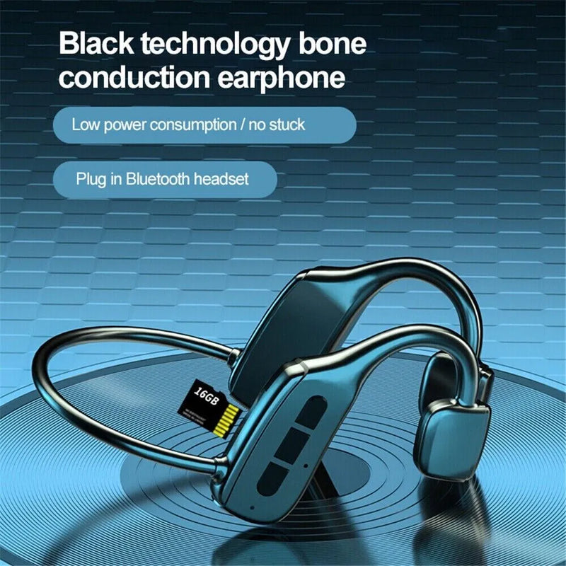 Słuchawki kostne Bone Conduction Bluetooth 5.1 — sportowe
